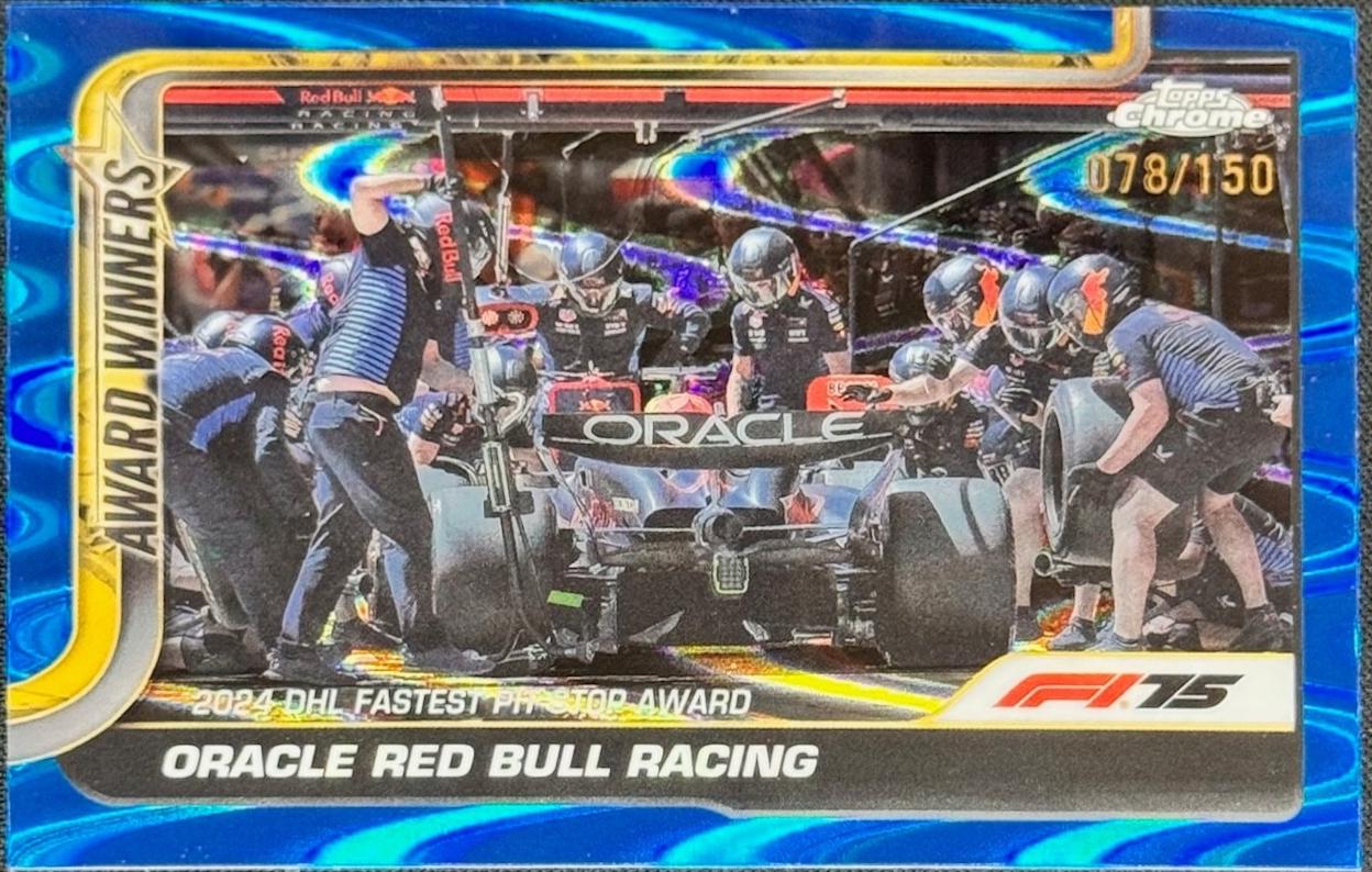 Oracle Red Bull Racing [Blue RayWave Refractor] #146