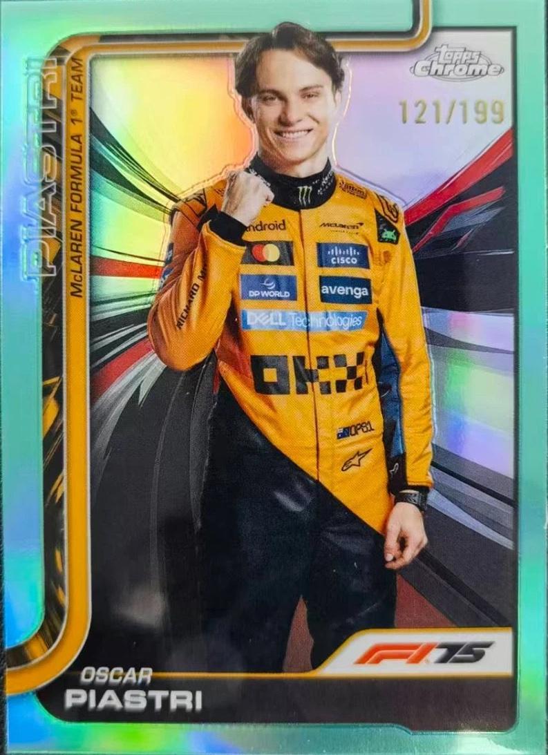 Oscar Piastri [Aqua Refractor] #6