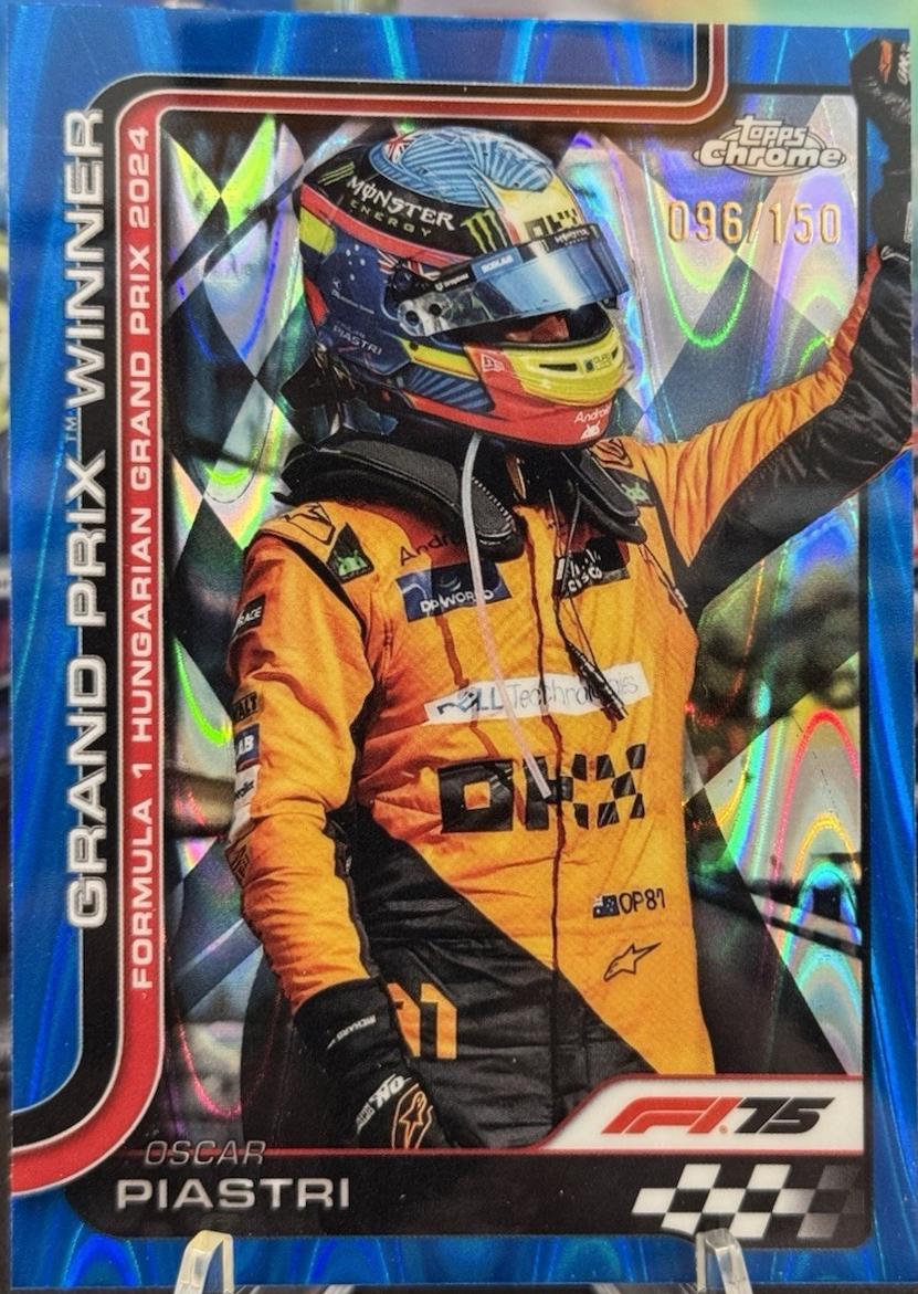 Oscar Piastri [Blue RayWave Refractor] #105