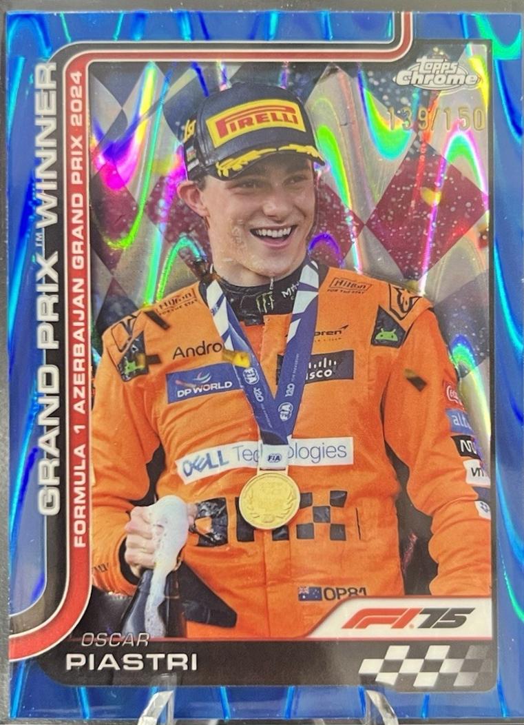 Oscar Piastri [Blue RayWave Refractor] #109