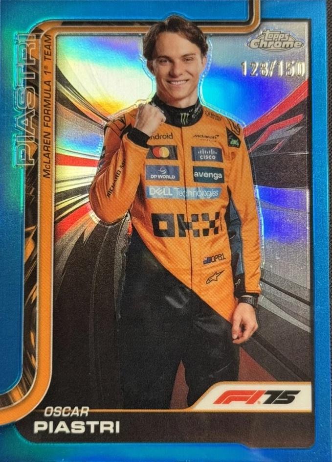 Oscar Piastri [Blue Refractor] #6