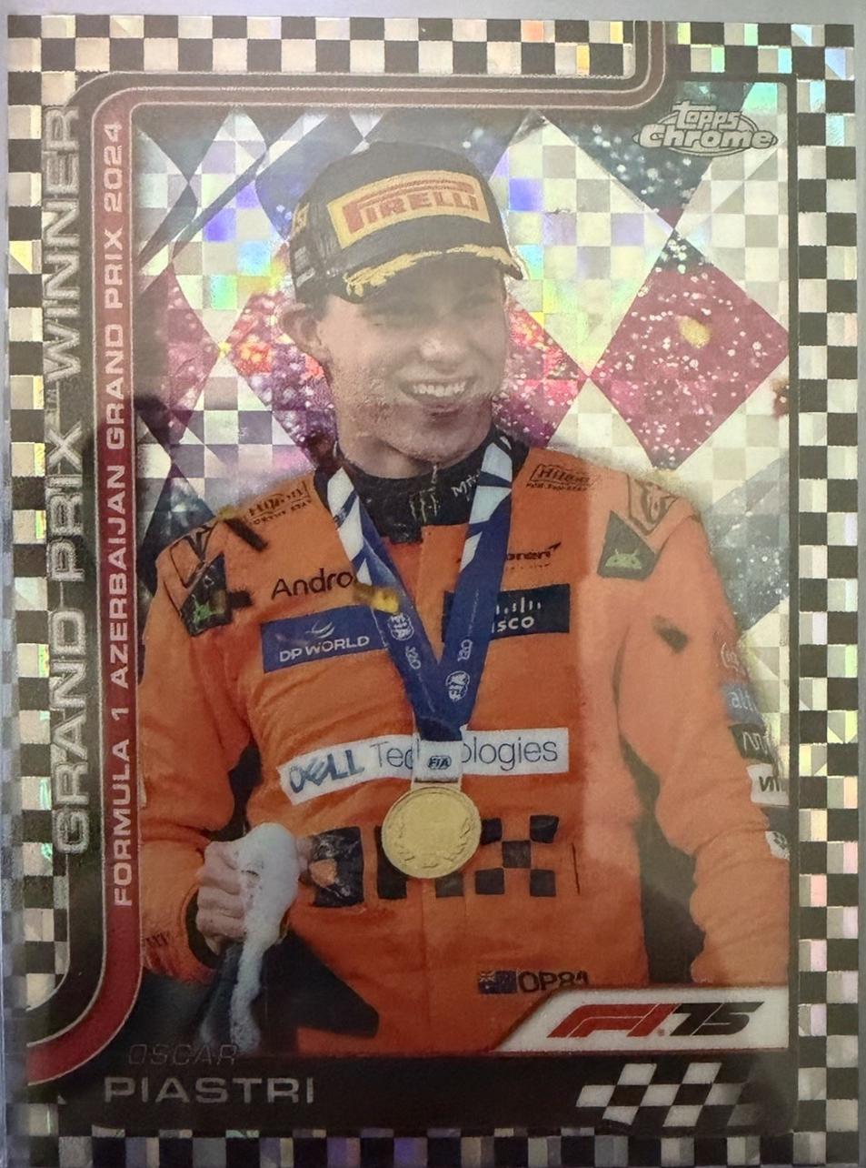 Oscar Piastri [Checker Flag Refractor] #109