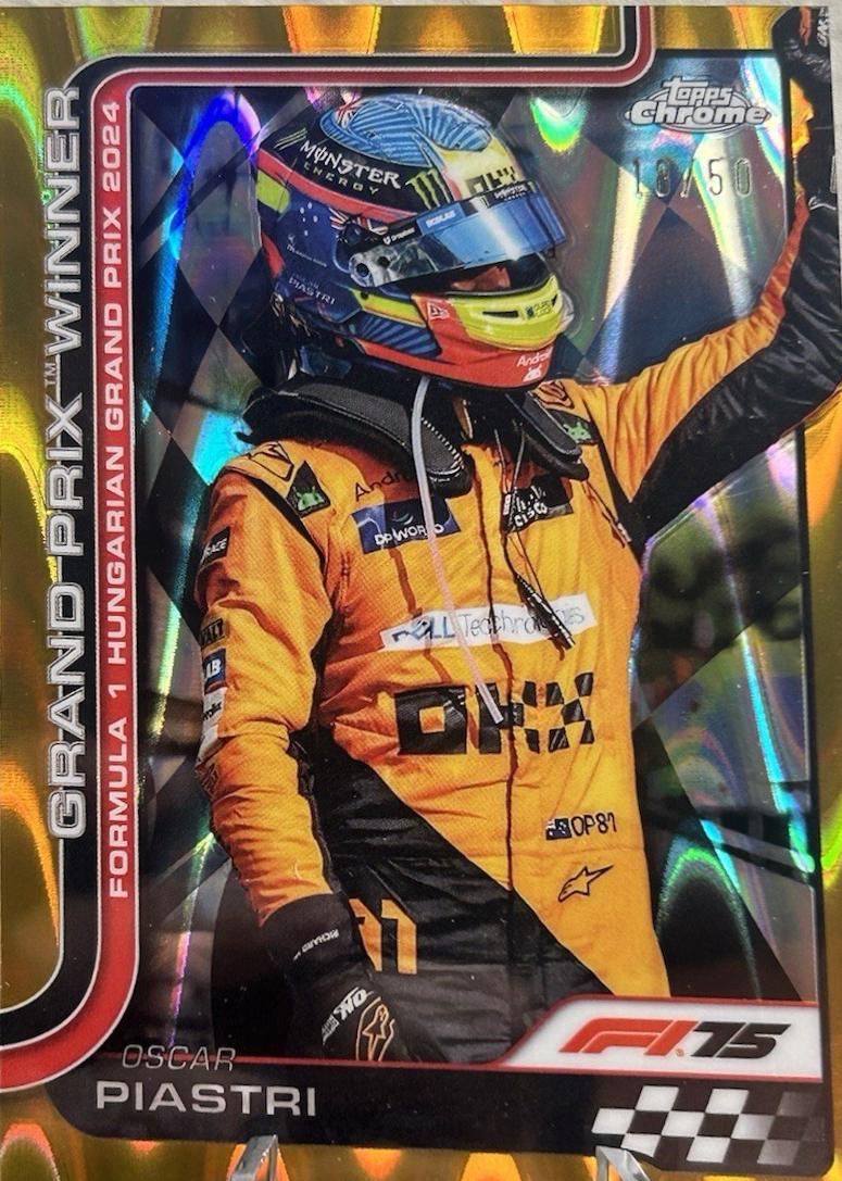 Oscar Piastri [Gold RayWave Refractor] #105