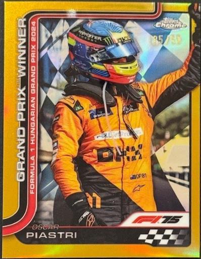Oscar Piastri [Gold Refractor] #105