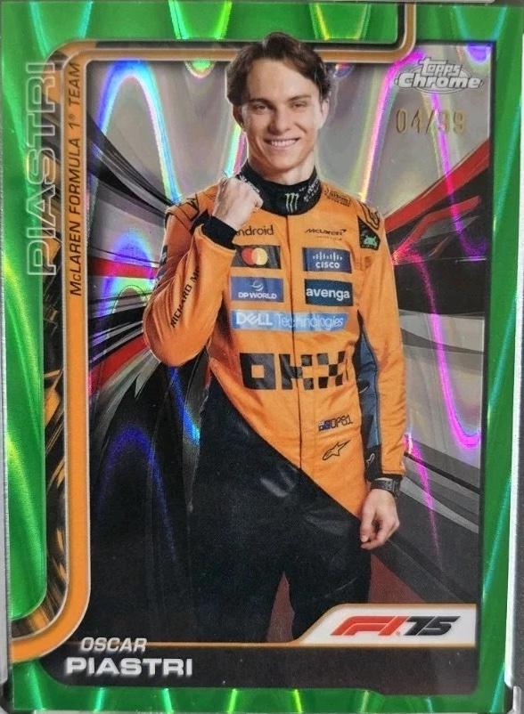 Oscar Piastri [Green RayWave Refractor] #6