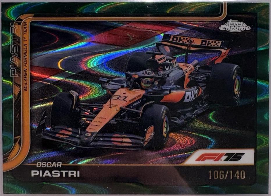 Oscar Piastri [Green RayWave Refractor] #78