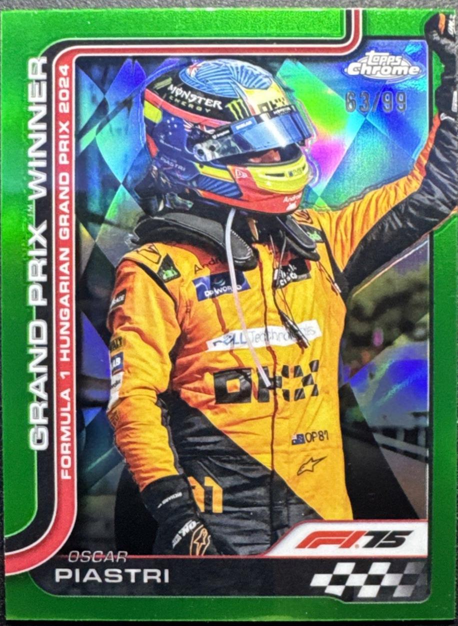 Oscar Piastri [Green Refractor] #105