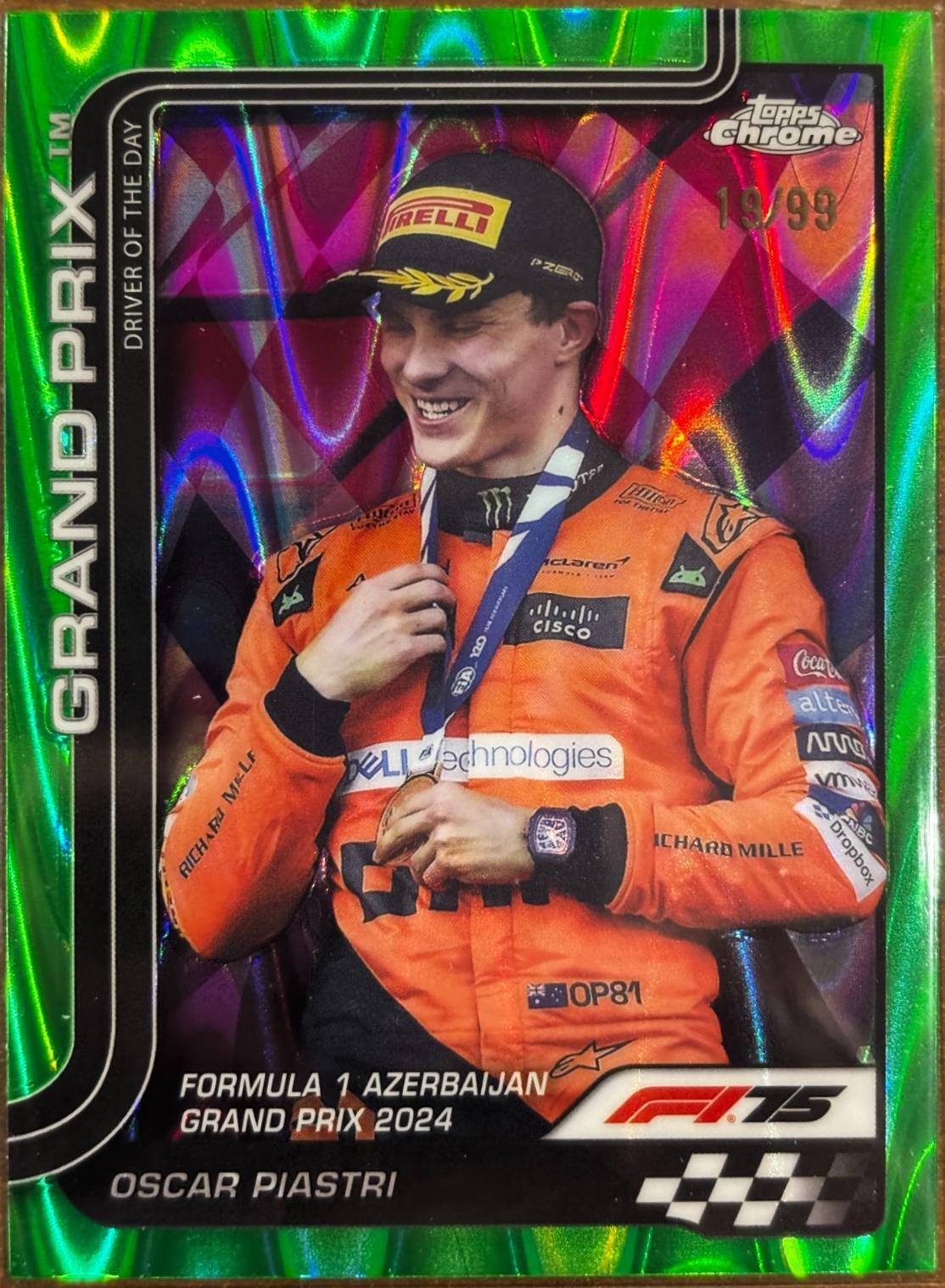 Oscar Piastri [Green Refractor] #138