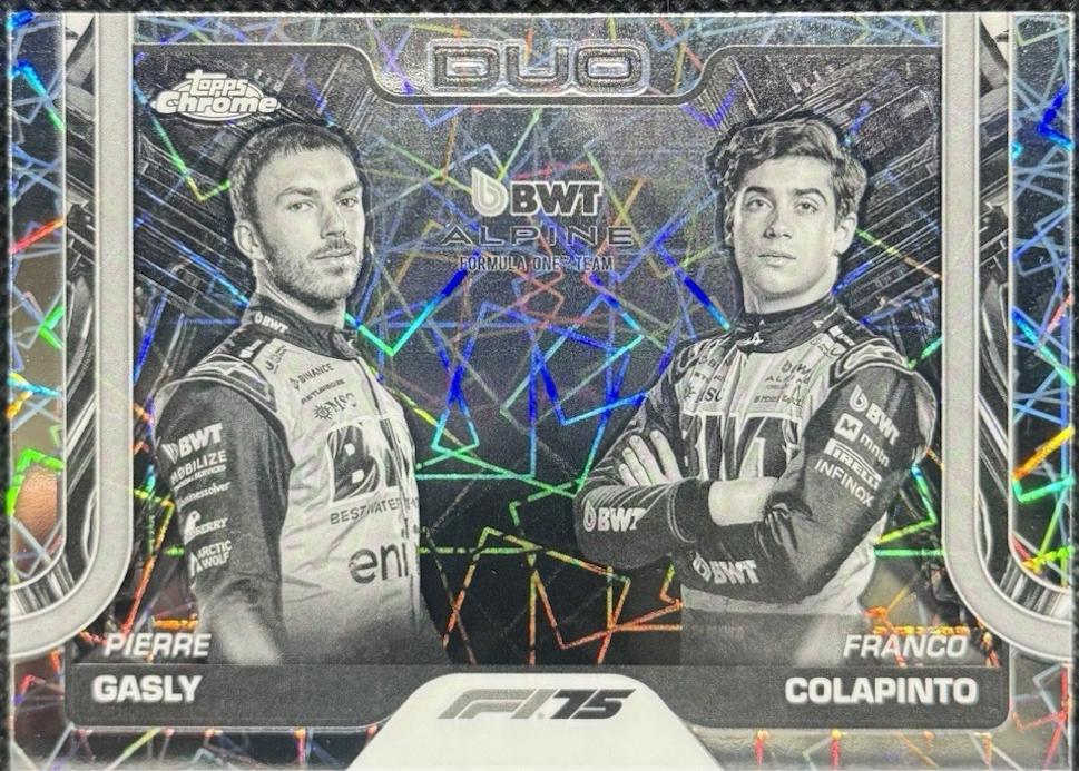 Pierre Gasly / Franco Colapinto [Black White Lazer Refractor] #171