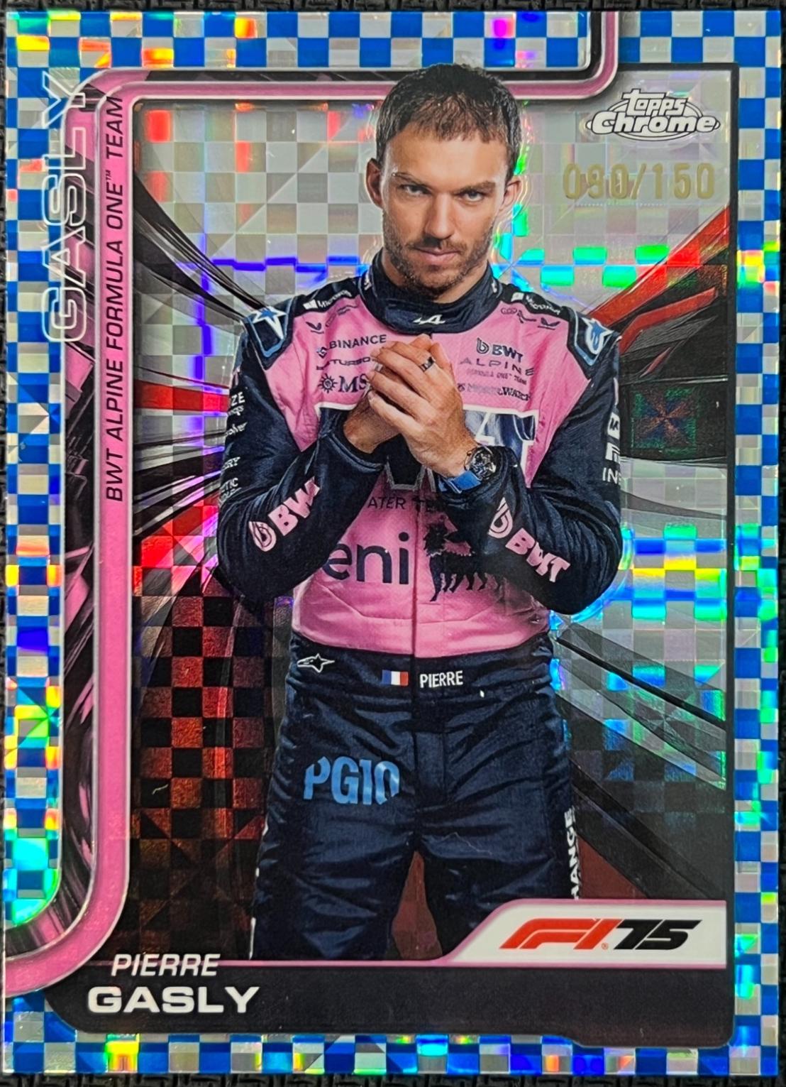 Pierre Gasly [Blue Checker Flag Refractor] #16