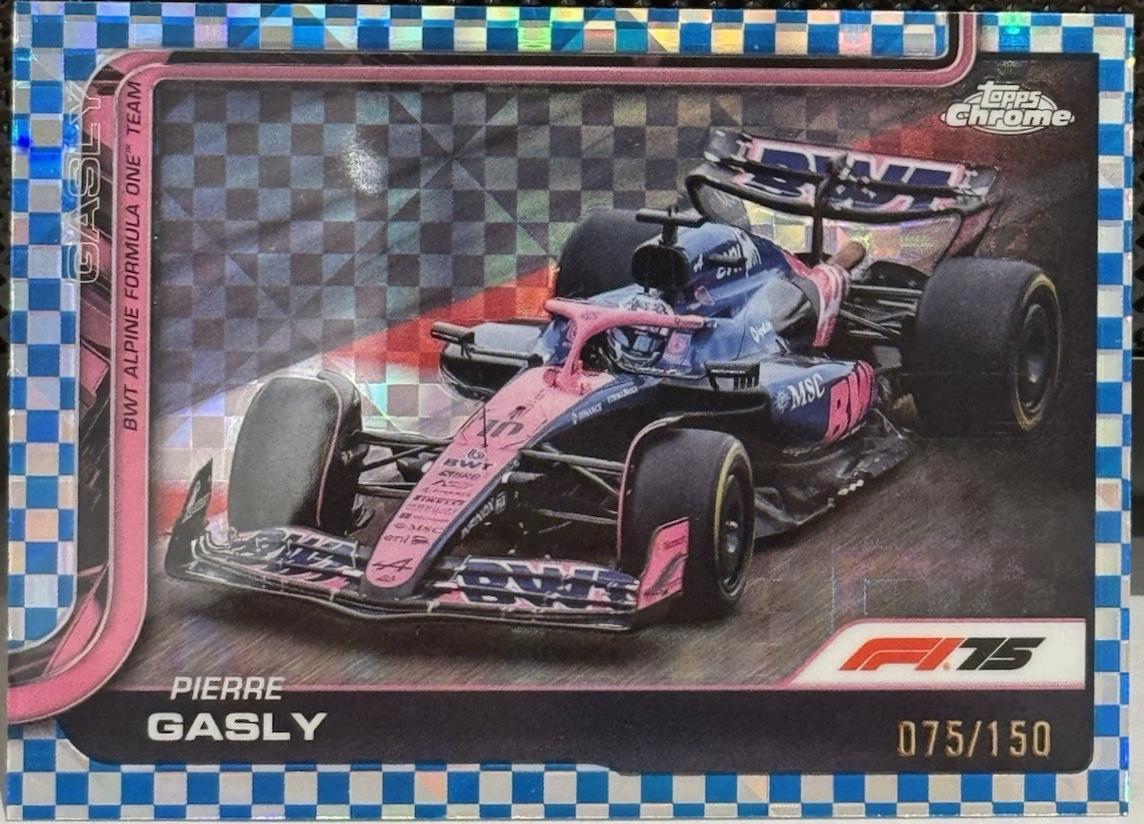 Pierre Gasly [Blue Checker Flag Refractor] #88