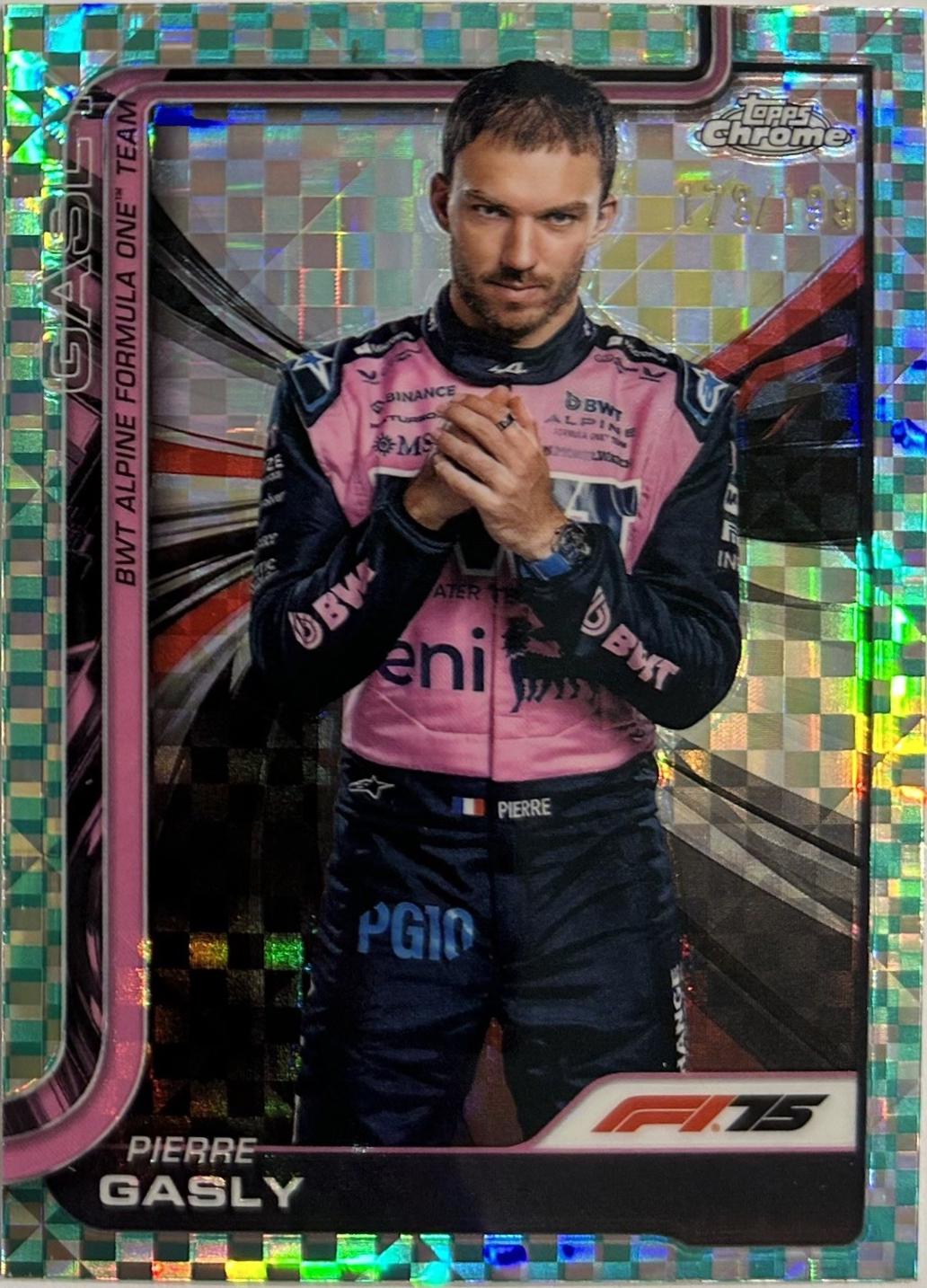 Pierre Gasly [Green Checker Flag Refractor] #16