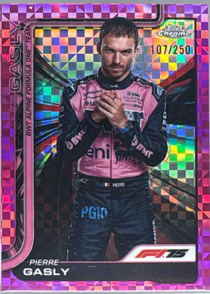 Pierre Gasly [Pink Checker Flag Refractor] #16