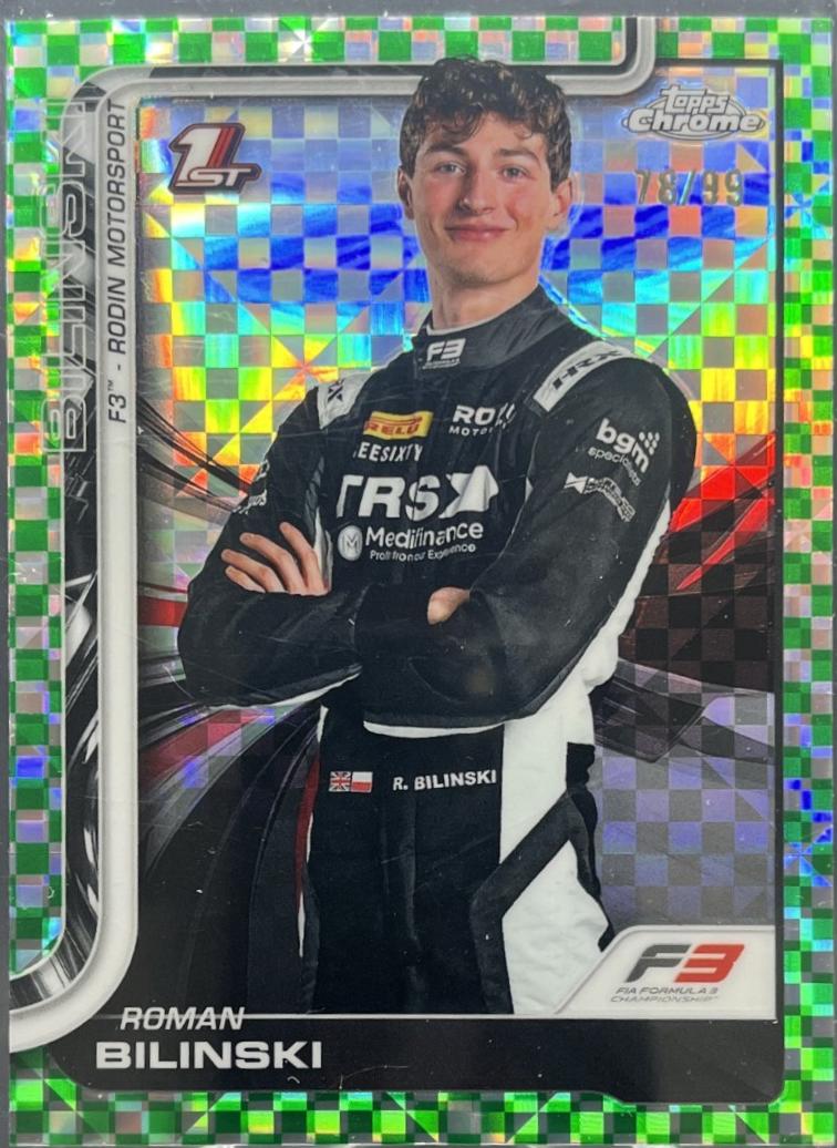 Roman Bilinski [Green Checker Flag Refractor] #69