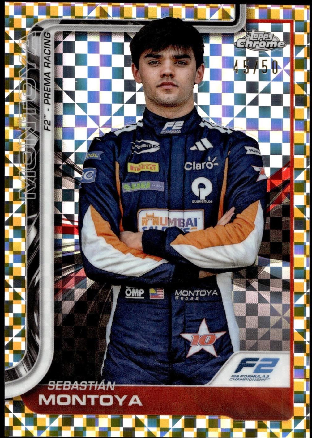 Sebastian Montoya [Orange Checker Flag Refractor] #30