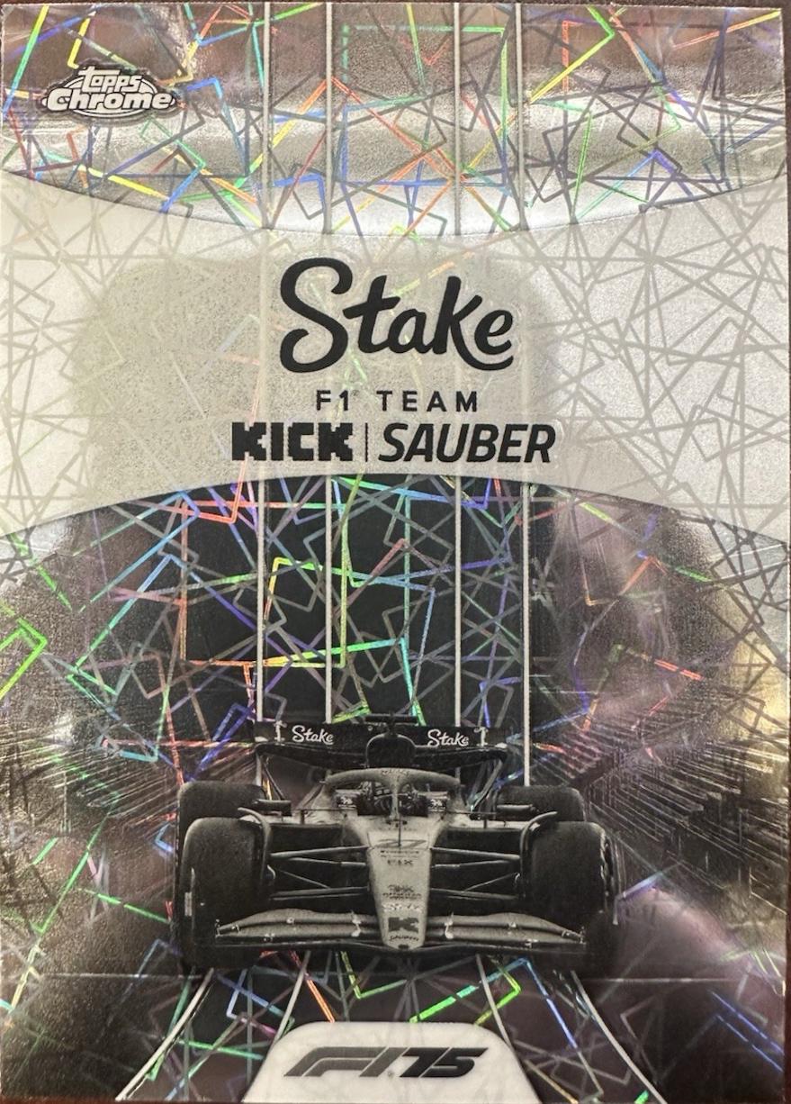 Stake F1 Team KICK Sauber [Black White Lazer Refractor] #183
