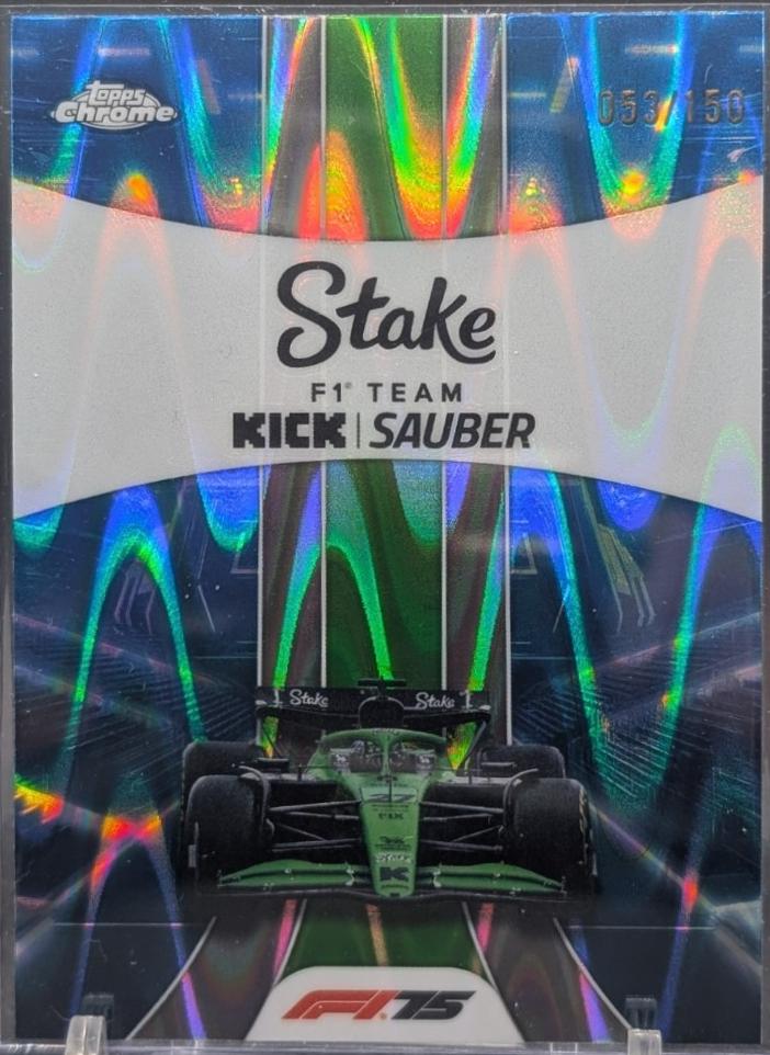 Stake F1 Team KICK Sauber [Blue RayWave Refractor] #183