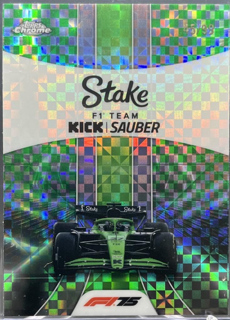 Stake F1 Team KICK Sauber [Green Checker Flag Refractor] #183