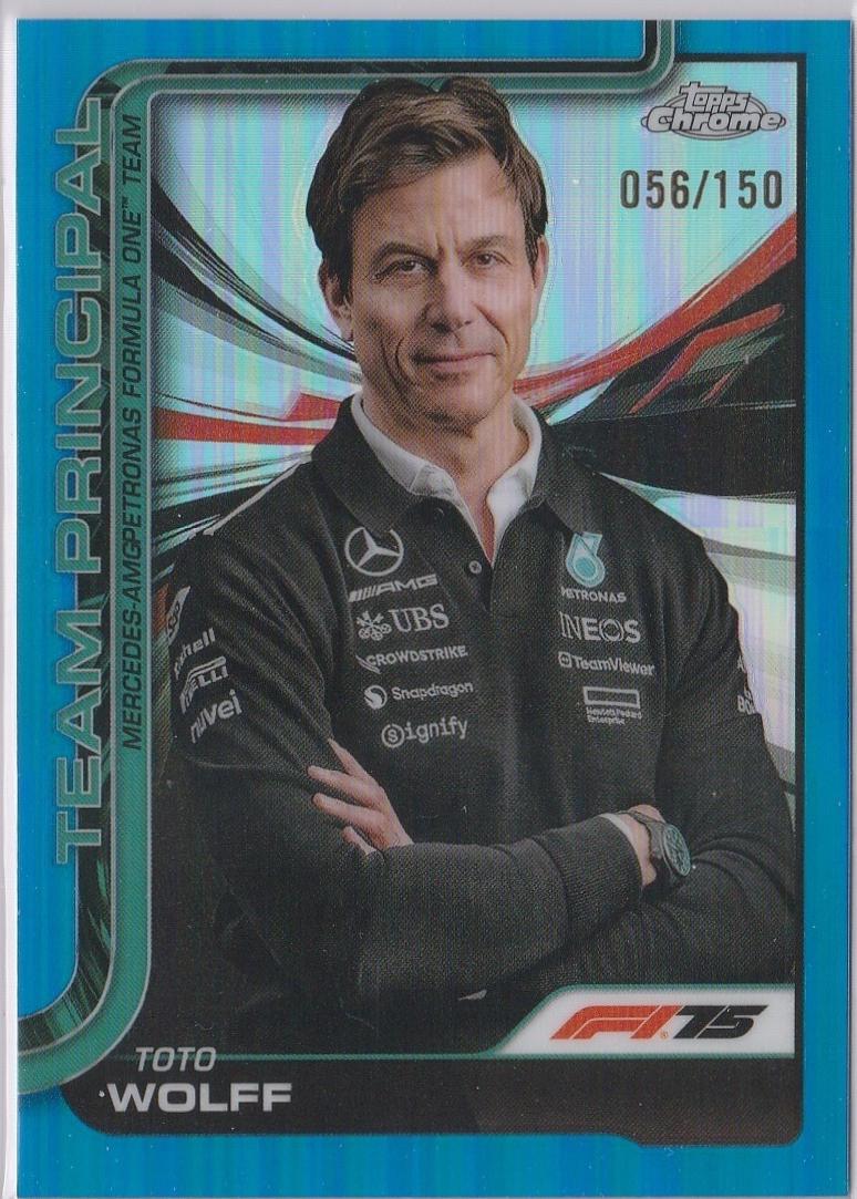 Toto Wolff [Blue Refractor] #195
