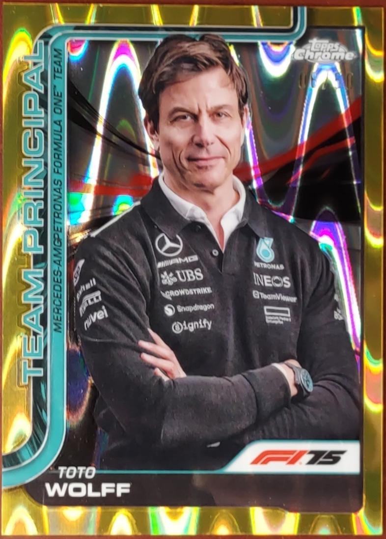 Toto Wolff [Gold RayWave Refractor] #195