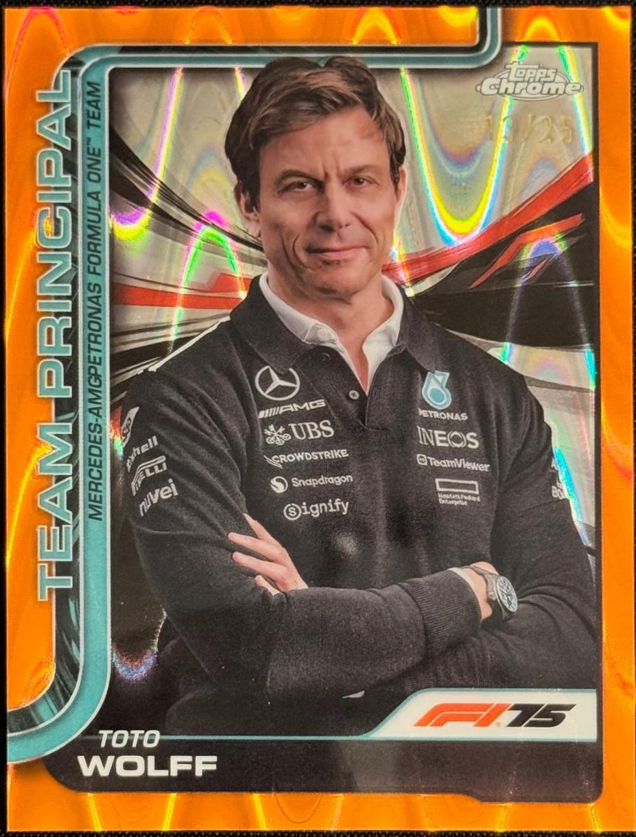 Toto Wolff [Orange RayWave Refractor] #195