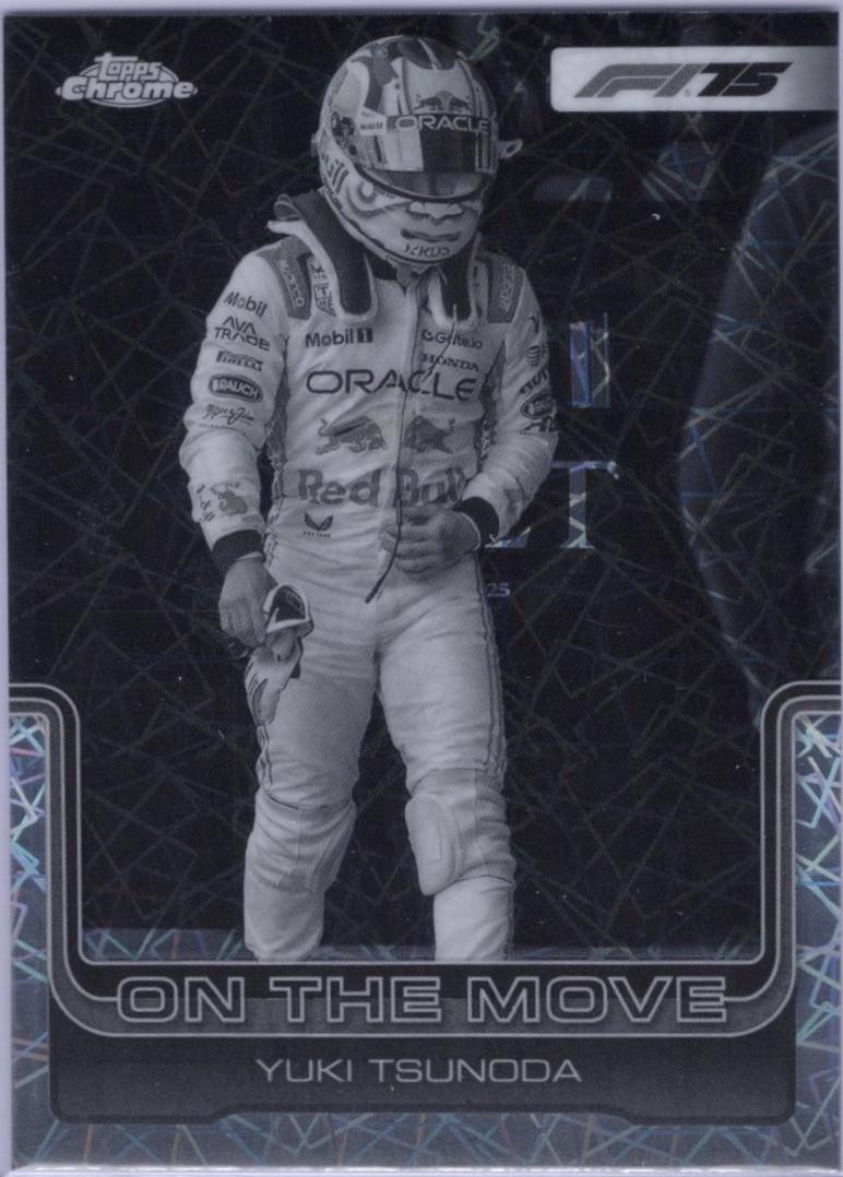 Yuki Tsunoda [Black White Lazer Refractor] #184