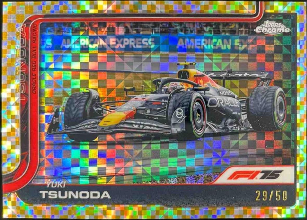 Yuki Tsunoda [Gold Checker Flag Refractor] #74
