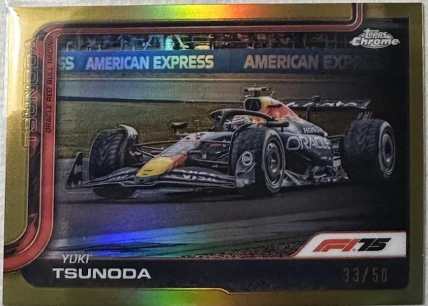 Yuki Tsunoda [Gold Refractor] #74
