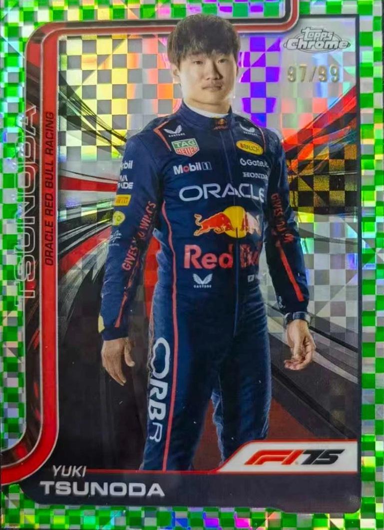 Yuki Tsunoda [Green Checker Flag Refractor] #2