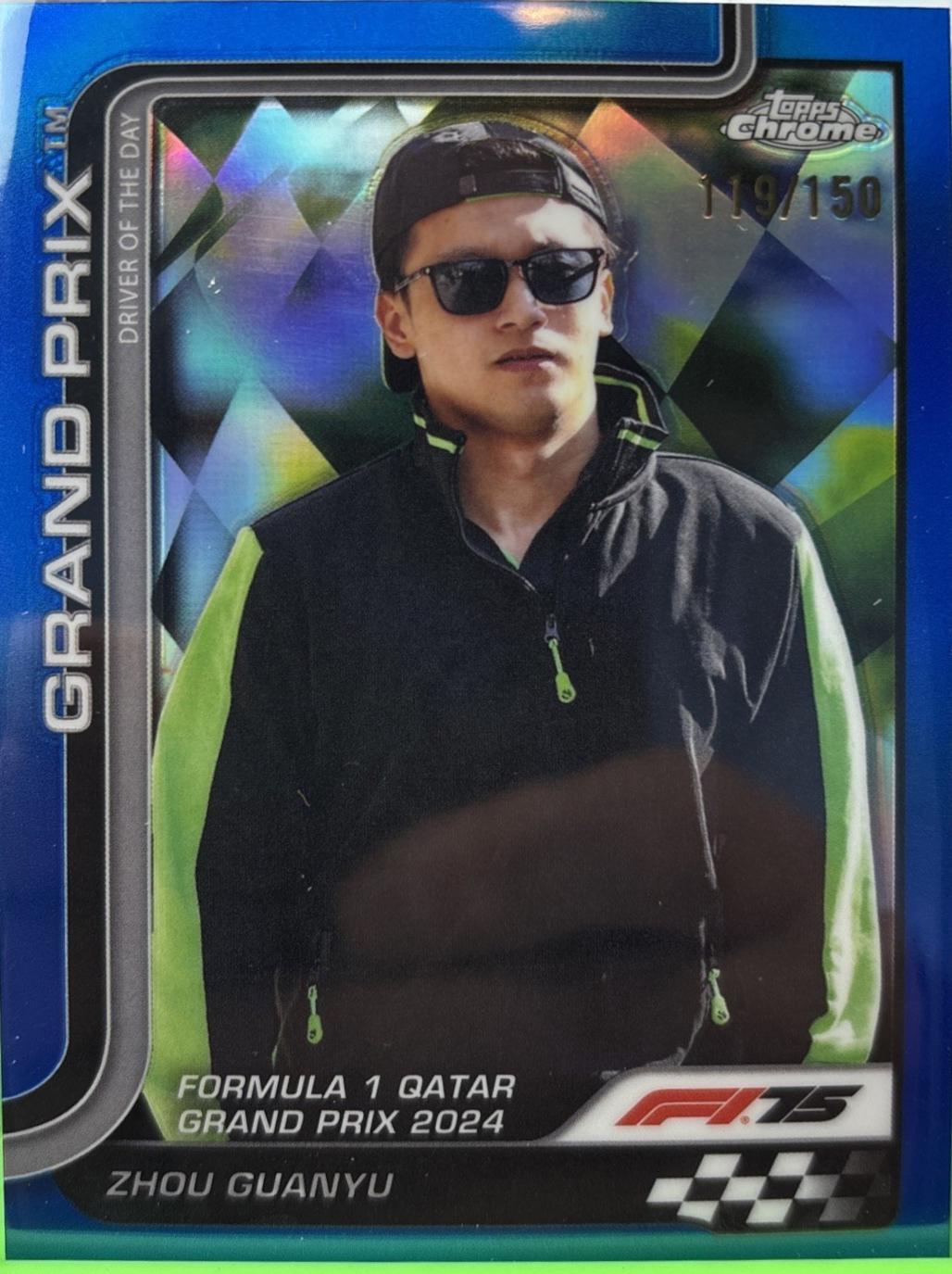 Zhou Guanyu [Blue Refractor] #144