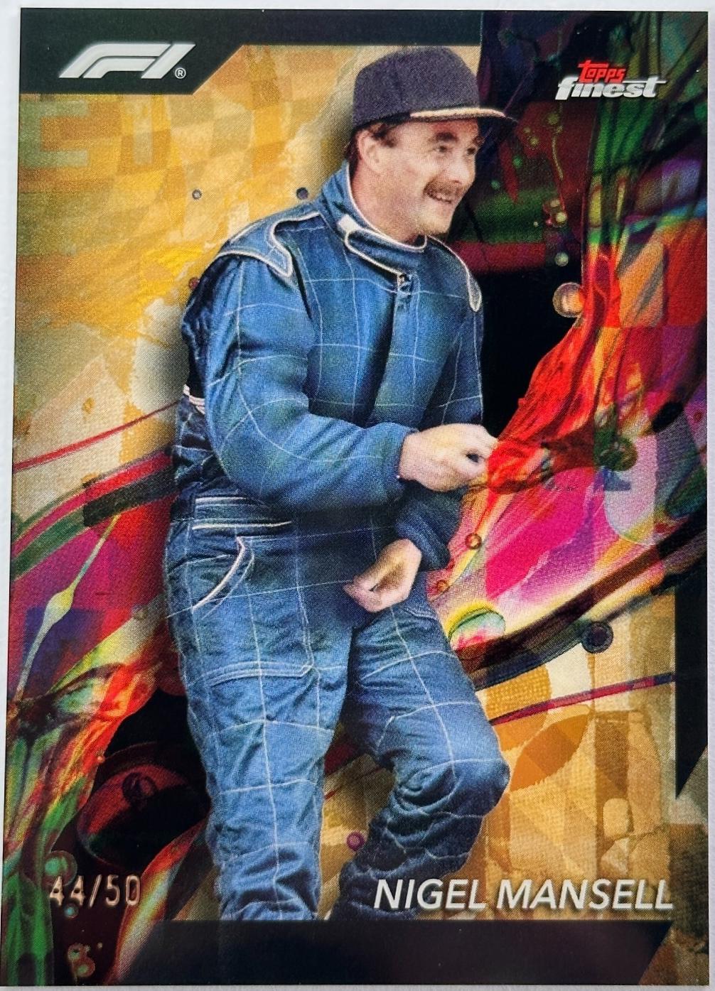 Nigel Mansell [Gold Refractor] #75