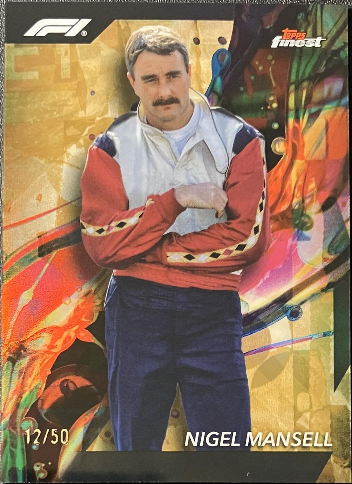 Nigel Mansell [Gold Refractor] #80