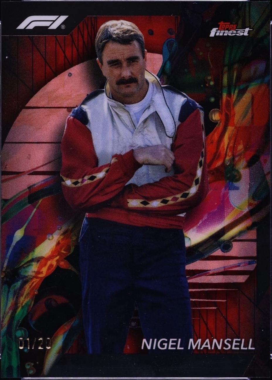 Nigel Mansell [Red Black Vapor Refractor] #80