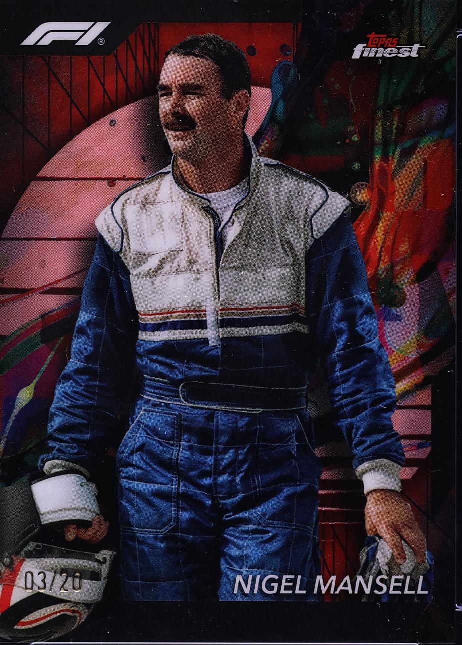 Nigel Mansell [Red Black Vapor Refractor] #85