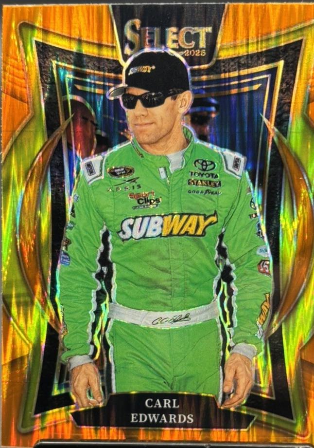 Carl Edwards [Orange Flash Prizm] #69