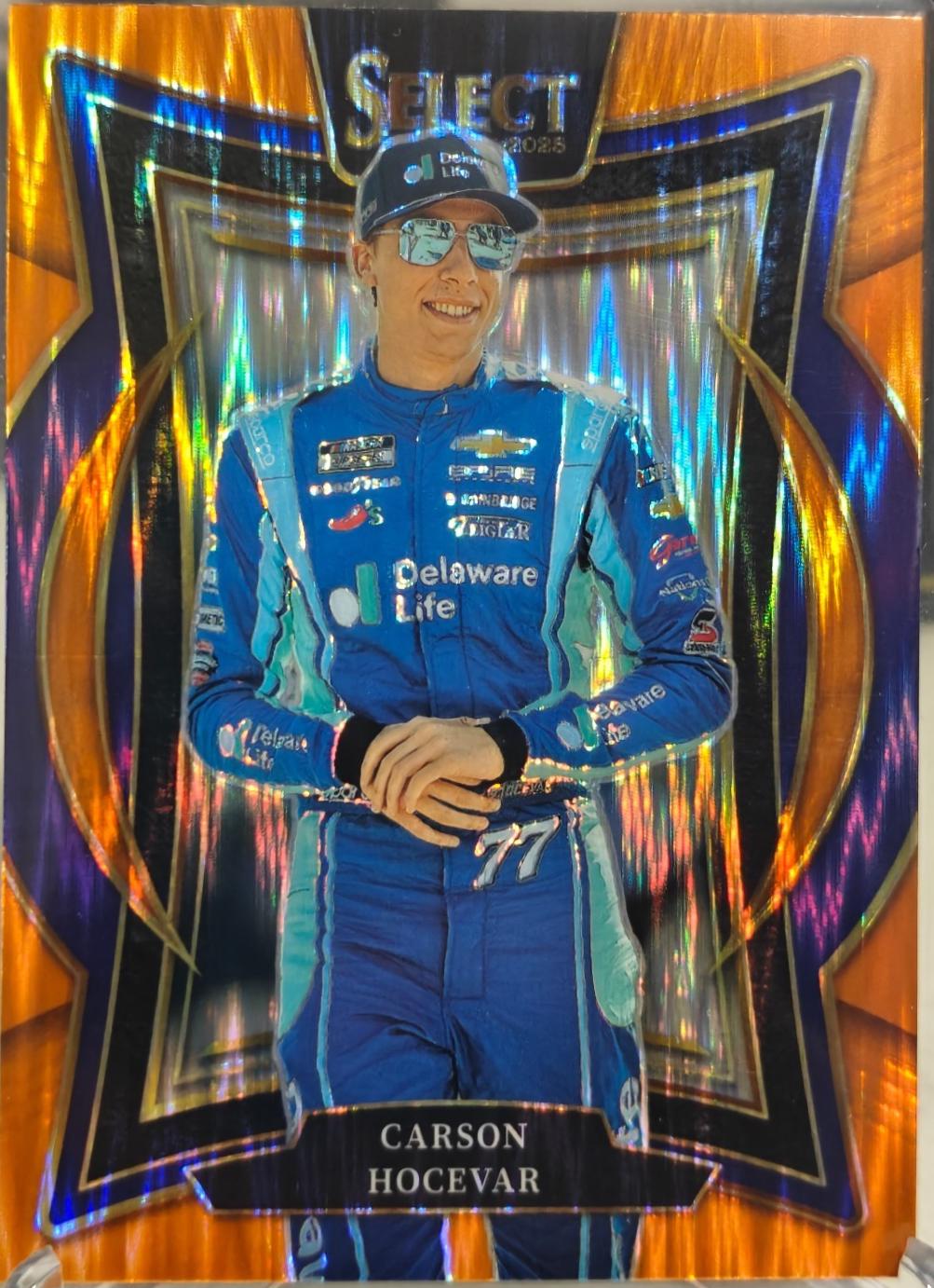 Carson Hocevar [Orange Flash Prizm] #75
