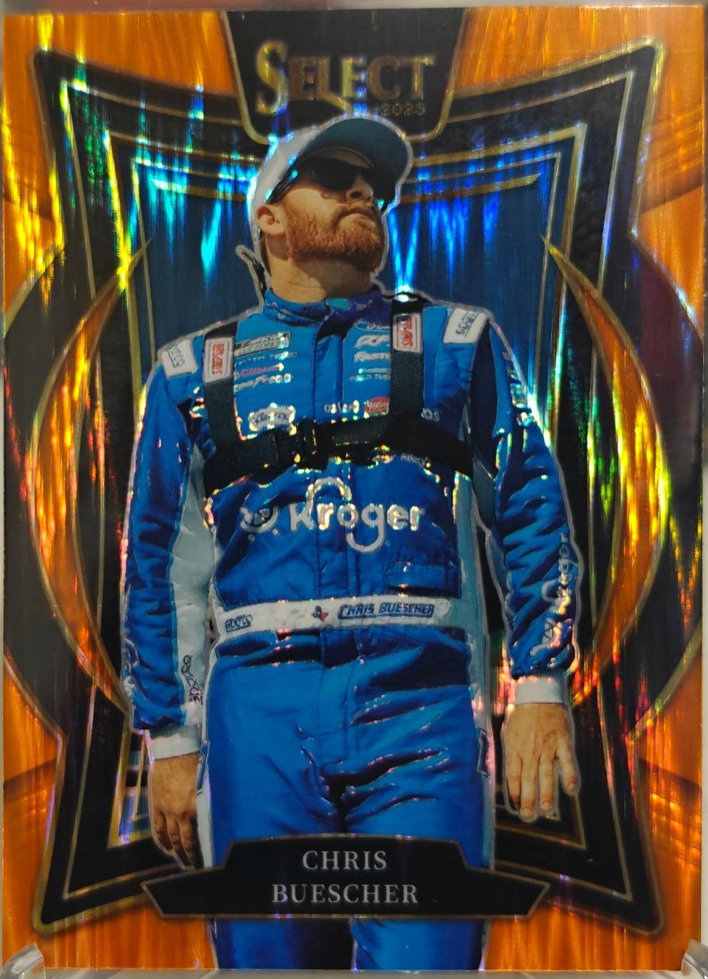 Chris Buescher [Orange Flash Prizm] #76