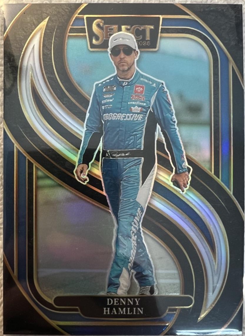 Denny Hamlin [Black Blue Prizm] #289