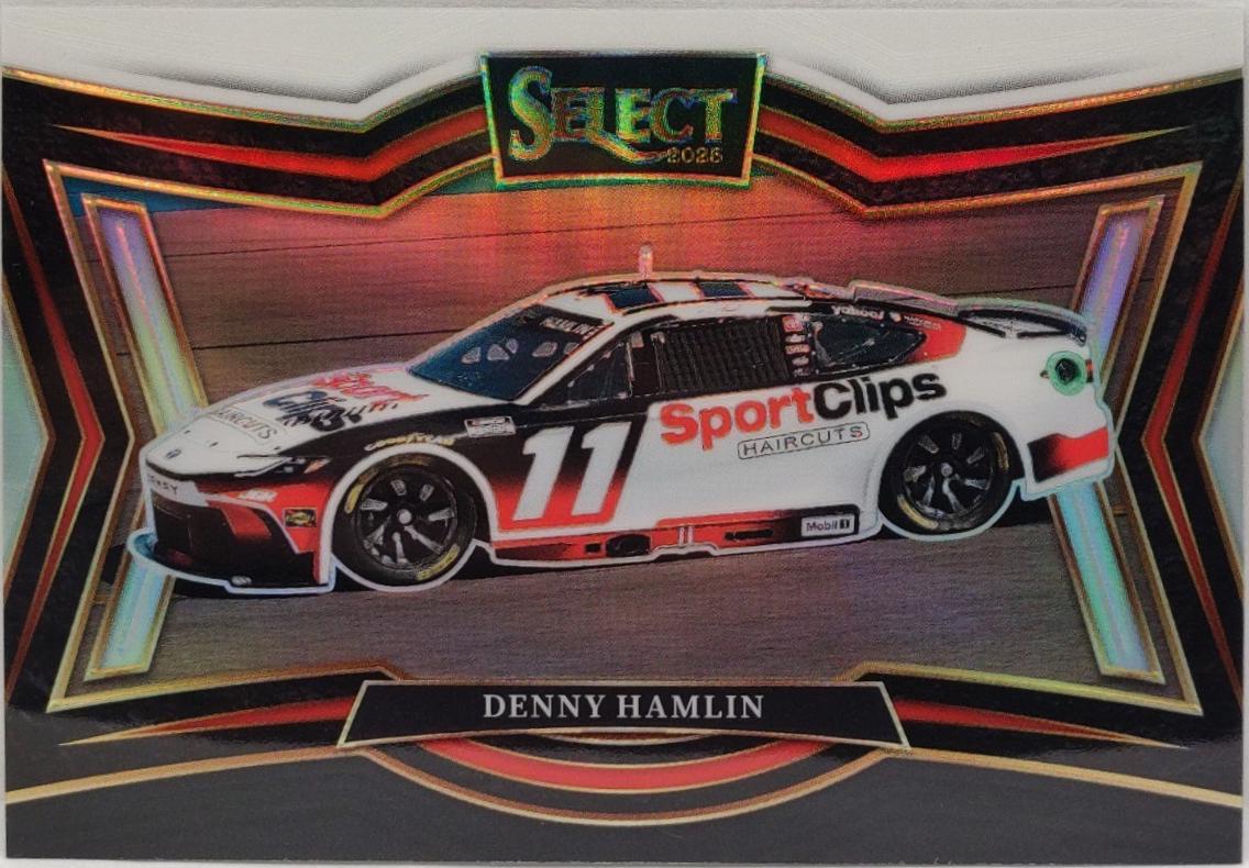 Denny Hamlin [Black White Prizm] #189