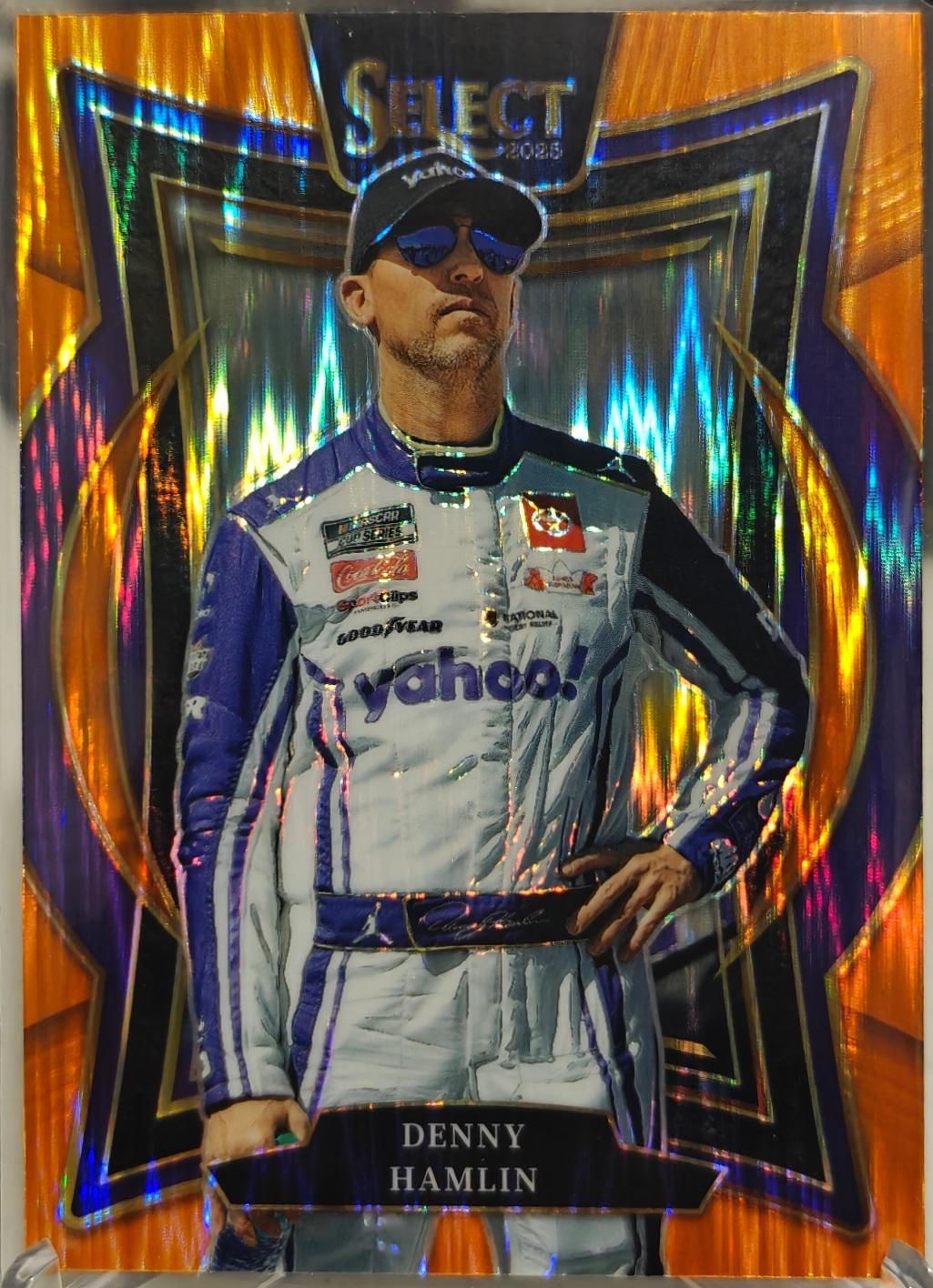 Denny Hamlin [Orange Flash Prizm] #89