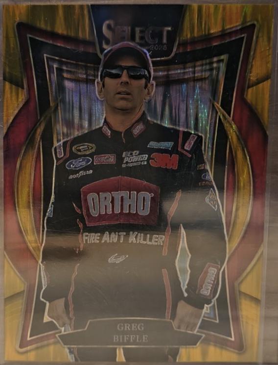 Greg Biffle [Gold Flash Prizm] #60