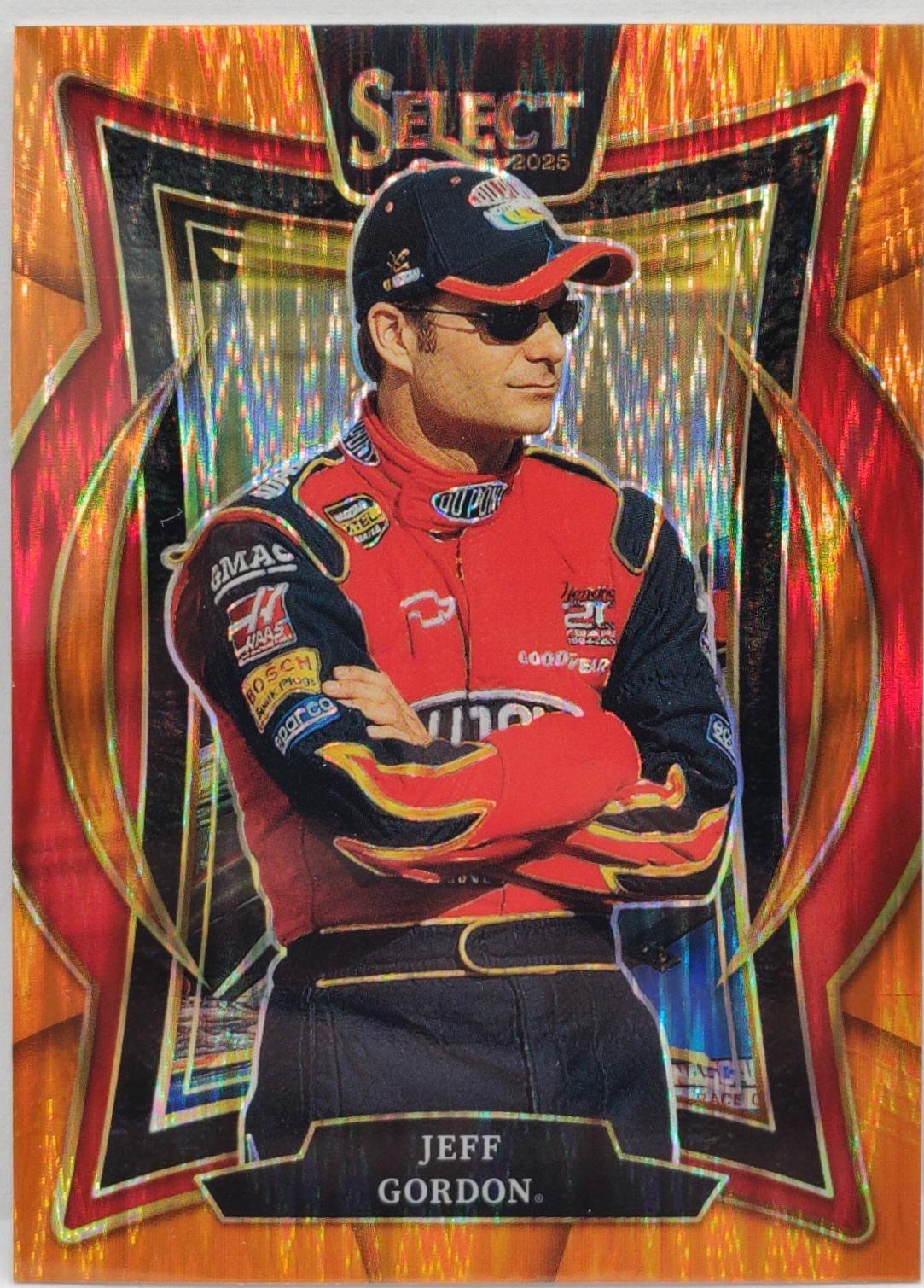 Jeff Gordon [Orange Flash Prizm] #1