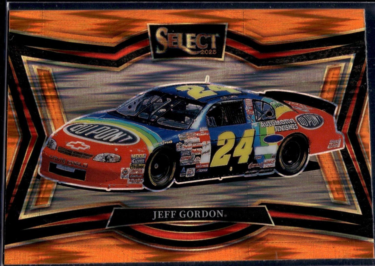 Jeff Gordon [Orange Flash Prizm] #101
