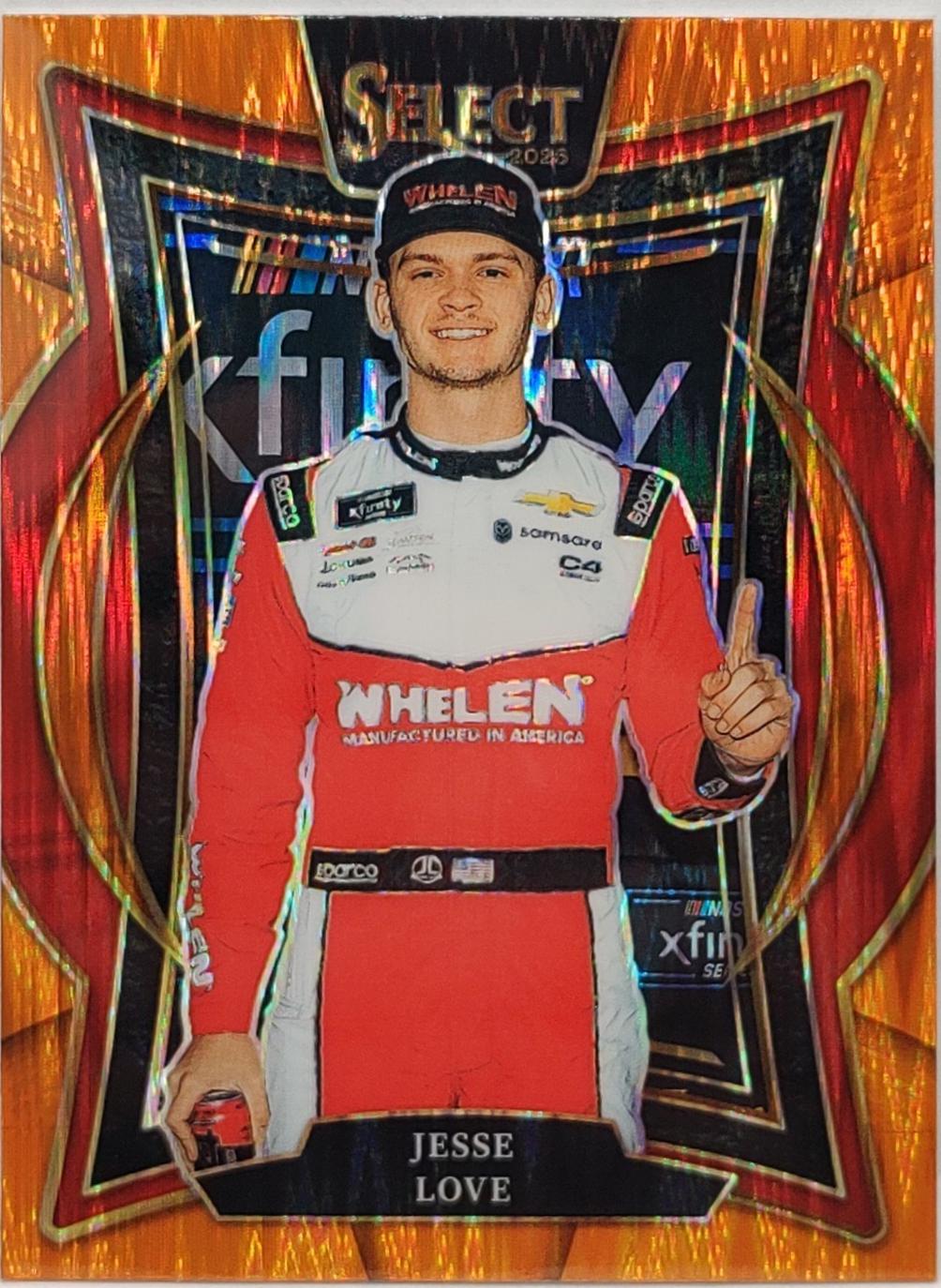 Jesse Love [Orange Flash Prizm] #2