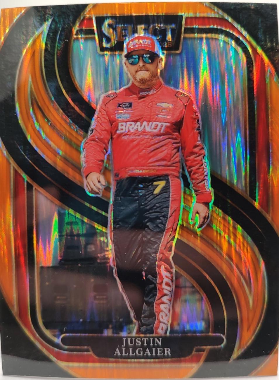 Justin Allgaier [Orange Flash Prizm] #283