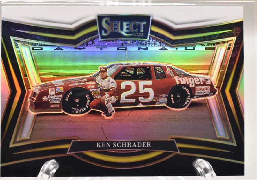 Ken Schrader [Black White Prizm] #129