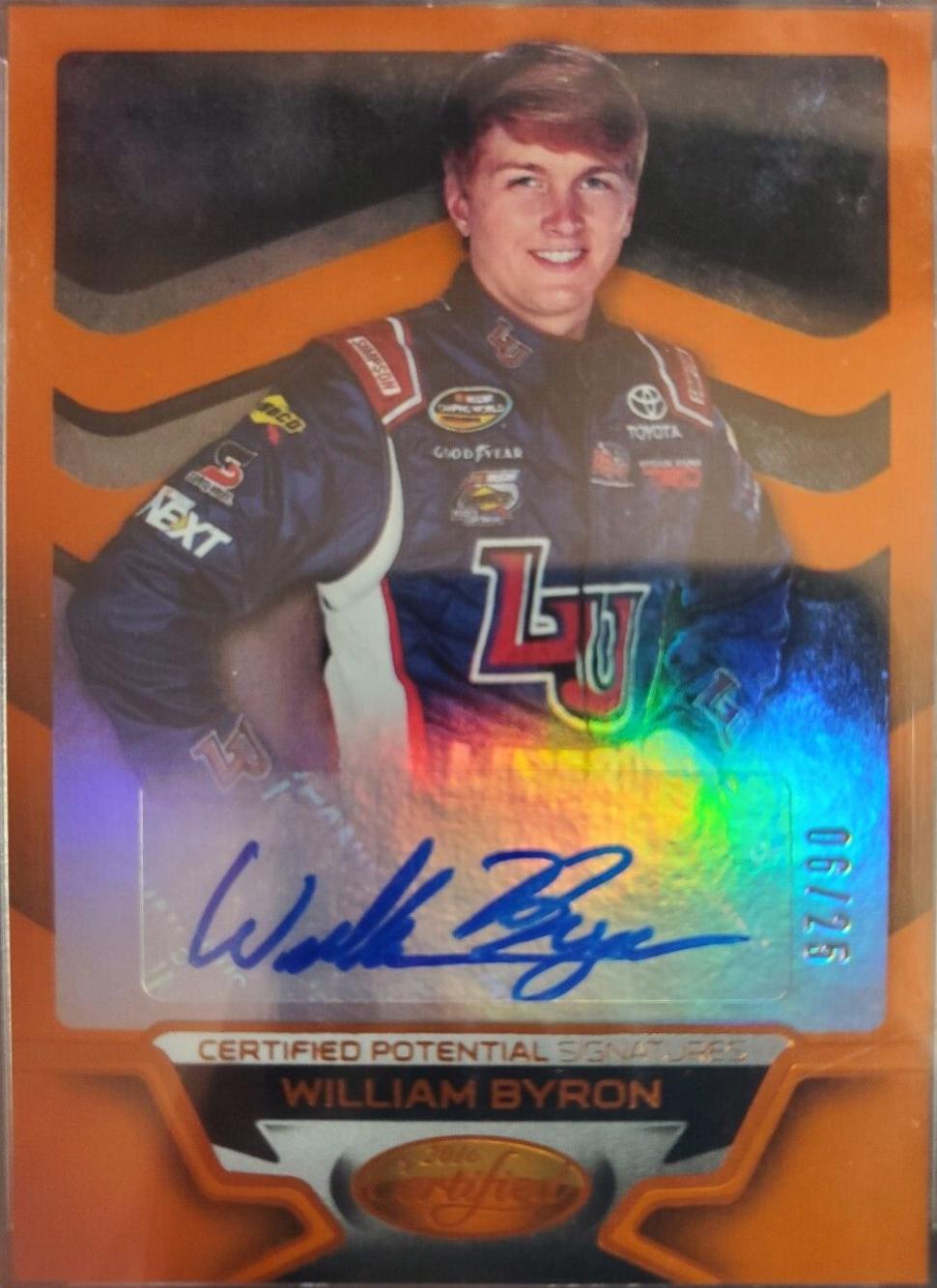William Byron [Orange] #86
