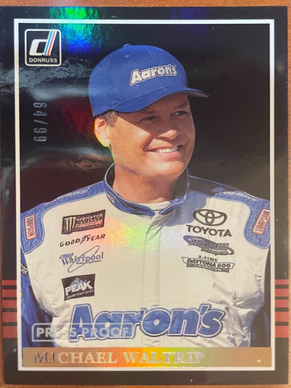 Michael Waltrip [Gold Press Proof] #117