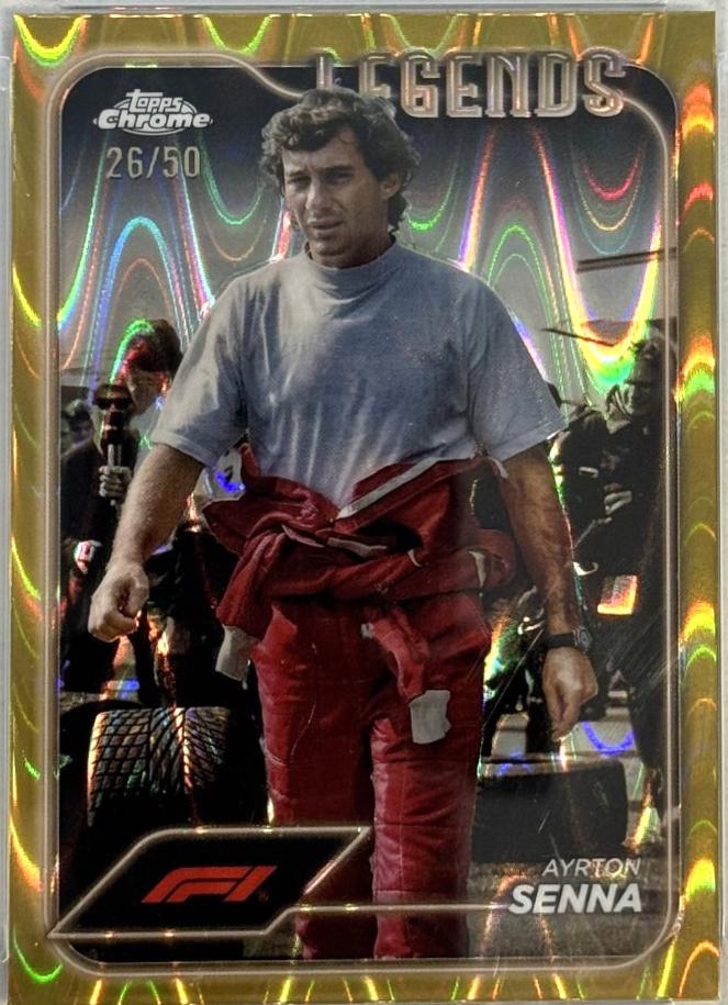Ayrton Senna [Gold RayWave Refractor] #198