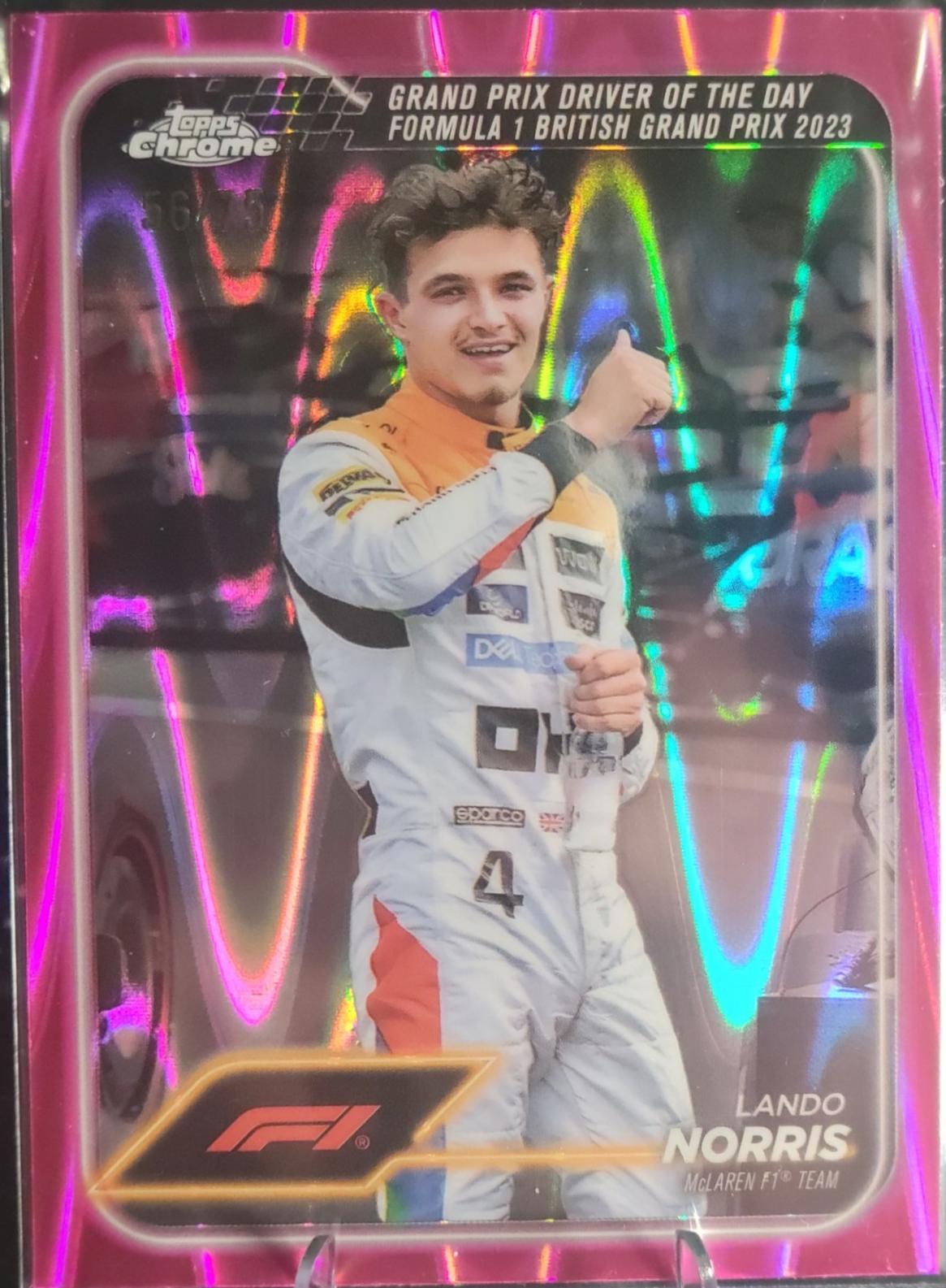 Lando Norris [Pink RayWave Refractor] #168